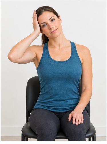 Gentle upper-trapezius stretch